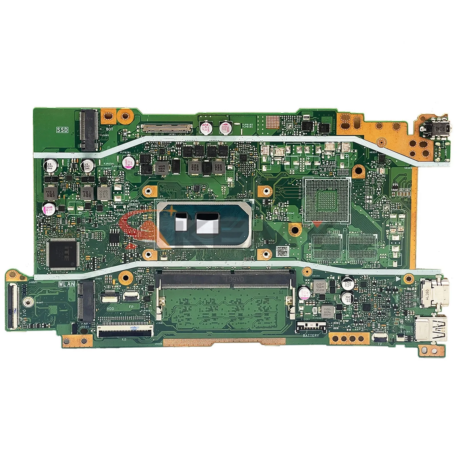 Placa base para ordenador portátil, compatible con asus pc, i3, i5, i7, 10th, X415JA, x415JP, X415JF, x515ja, x515jf, x415e, X515JP, 4G ram