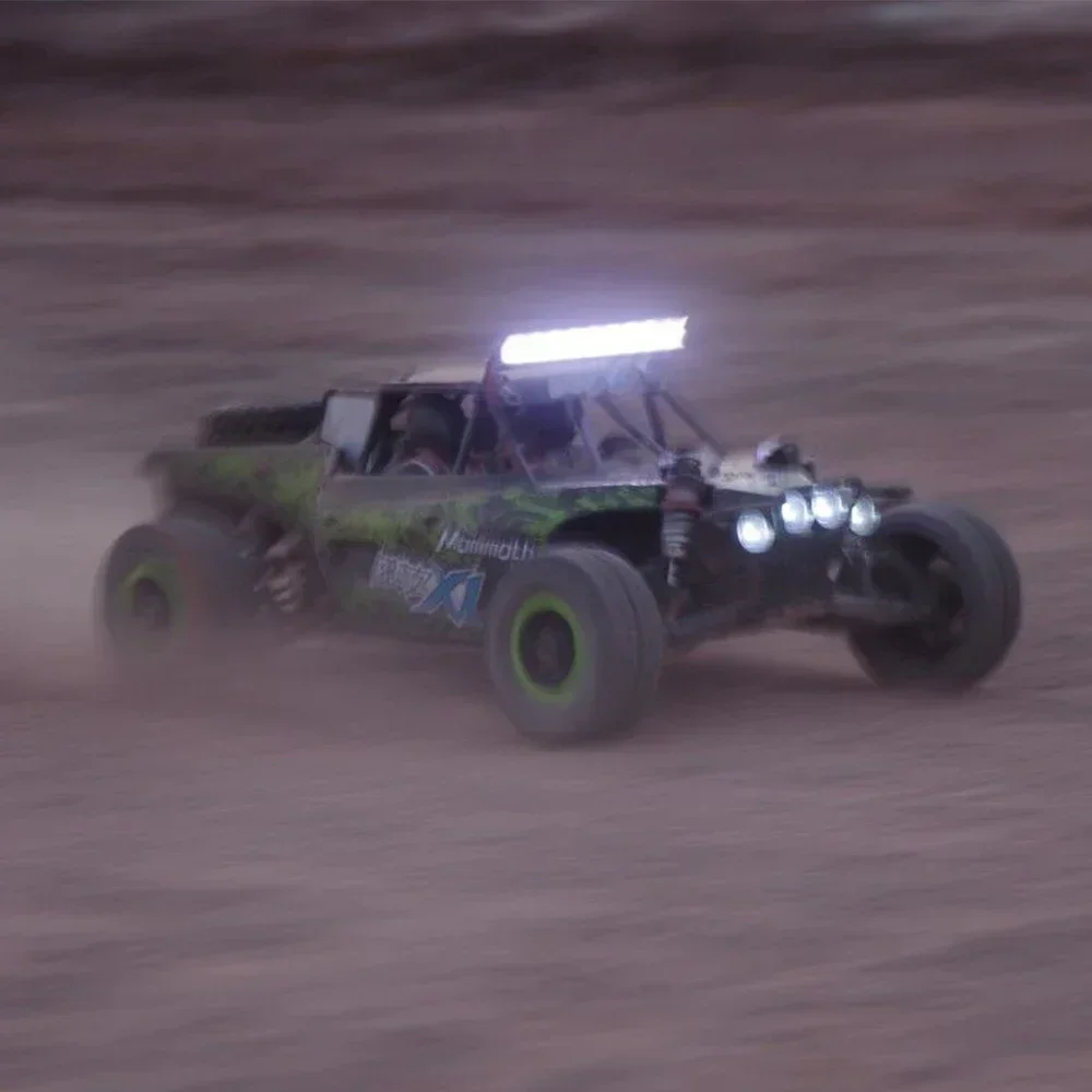Barre lumineuse LED étanche Super brillante pour voiture sur chenilles RC universelle adaptée pour Axial TRX4 TRX6 D90 avec contrôle CH3