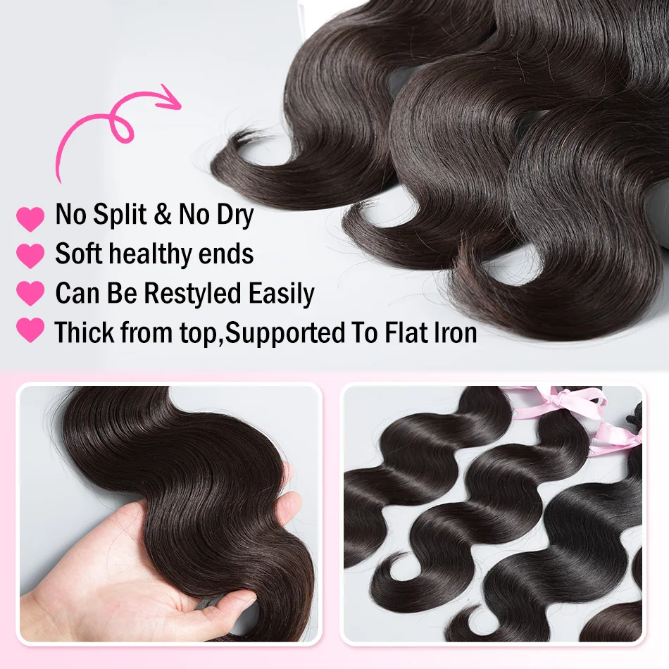 Atacado 28 30 Polegada onda do corpo feixes de cabelo humano malaio onda do corpo pacotes de cabelo acordo de cabelo humano 1/3/4 pacotes de cabelo humano