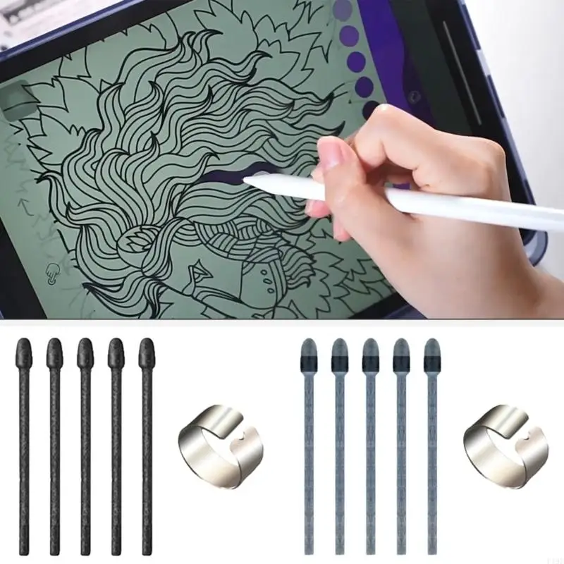 

Pack Of 5 Felt Nibs for One DTC141 134 121 Smooth Writing and Drawing On Digital Tablets F19E