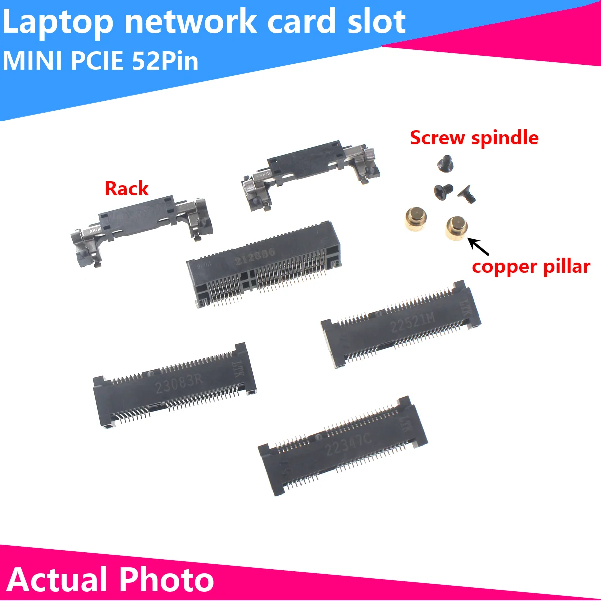 mini adaptador pci e pci express para ssd sata 52pin 40 52 57 mm tomada de altura tomada femea smt pcs 01