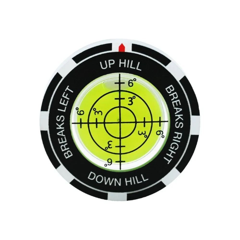 High Precision Golf Putt Ball Marker Bubble Levels Measuring Tool Golfing Putting Aid Clear Transparent