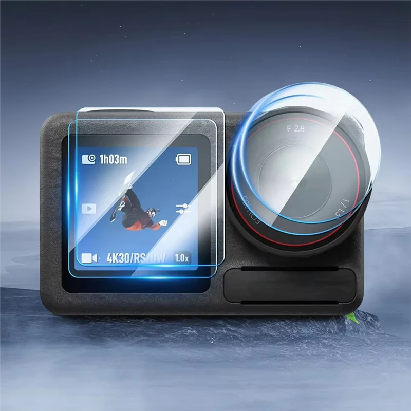 SQPP-для DJI Osmo Action 5 Pro, крышка объектива камеры, HD закаленное стекло, защита экрана, твердость 9H, защита от царапин