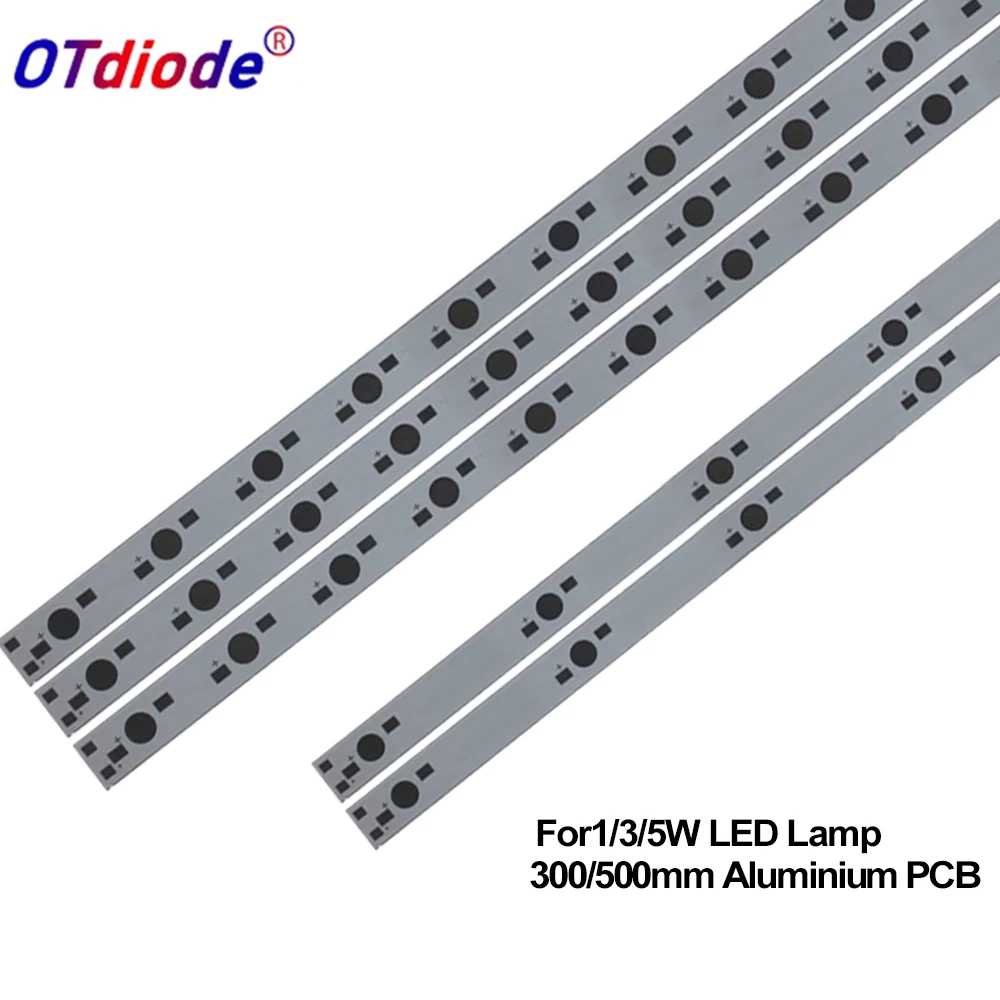 PCB 10W 30W LED 36W Aluminiowa płyta podstawy 500mm * 10mm 300 * 10mm 12W 50W Prostokątna lampa pcb do oświetlenia LED dużej mocy Akcesoria do majsterkowania