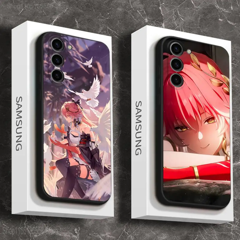 

Wuthering Waves C-Changli Phone Case For Samsung Galaxy A 73,72,51,53,52,71,22,5G,Note,J7,8,9 Soft Black Cover