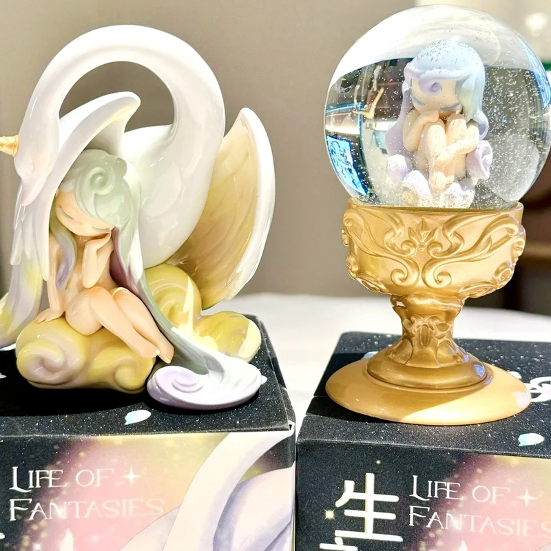 กล่องสุ่มของสะสม ซีรีส์แฟนตาซีในฝัน ของแท้ ฟิกเกอร์อนิเมะสุดฮิต ของสะสม โมเดลตกแต่งโต๊ะทำงาน