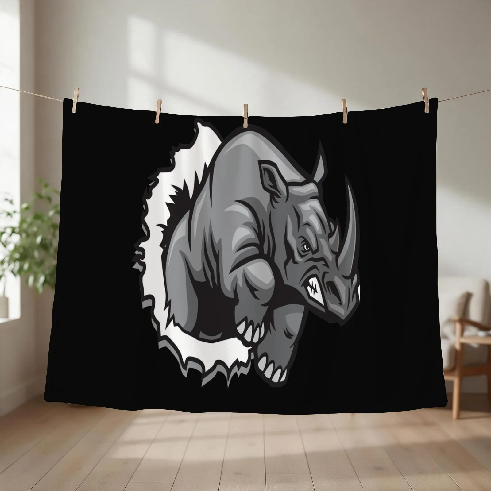LOVERS Rhino ripping Throw Blanket Flannel Summer Beddings Weighted Blankets Sofas Of Decoration Blankets