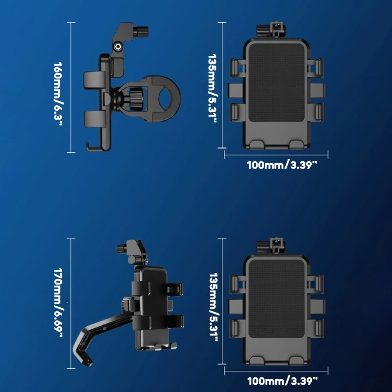 2024 New Universal Motorcycles Umbrella Waterproof Phone Navigation Bracket Cycling Stand