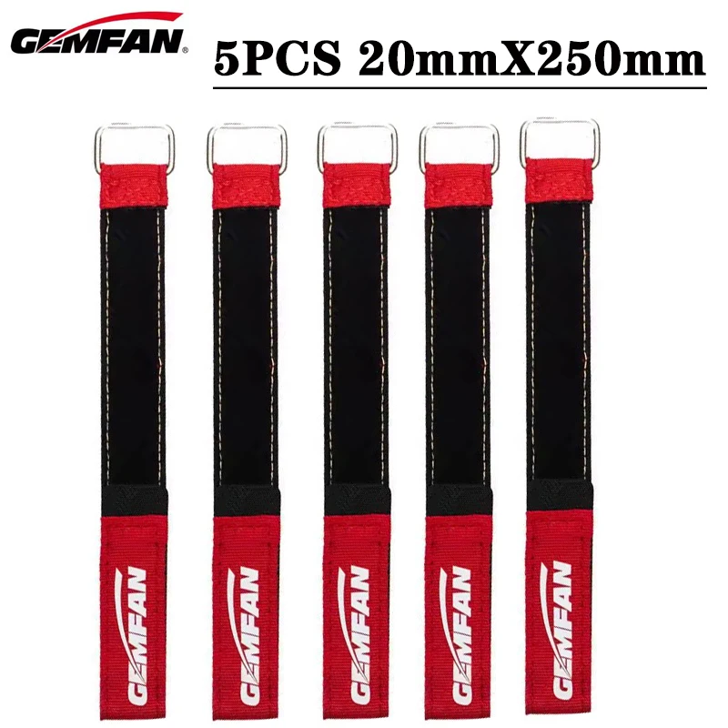 5PCS Gemfan High-Strength Anti Skid Woven Lipo Battery Strap   16mmX250mm/ 20mmX250mm Lipo Battery Strap for FPV Freestyle Drone