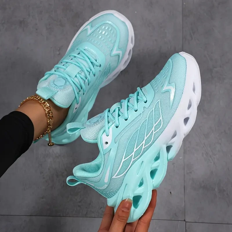 Damenschuhe für Herren und Damen, Laufsportschuhe, leichtes Mesh, atmungsaktiv, bequem, flach, weich, Tennisschuhe für Herren und Damen – Detail 18