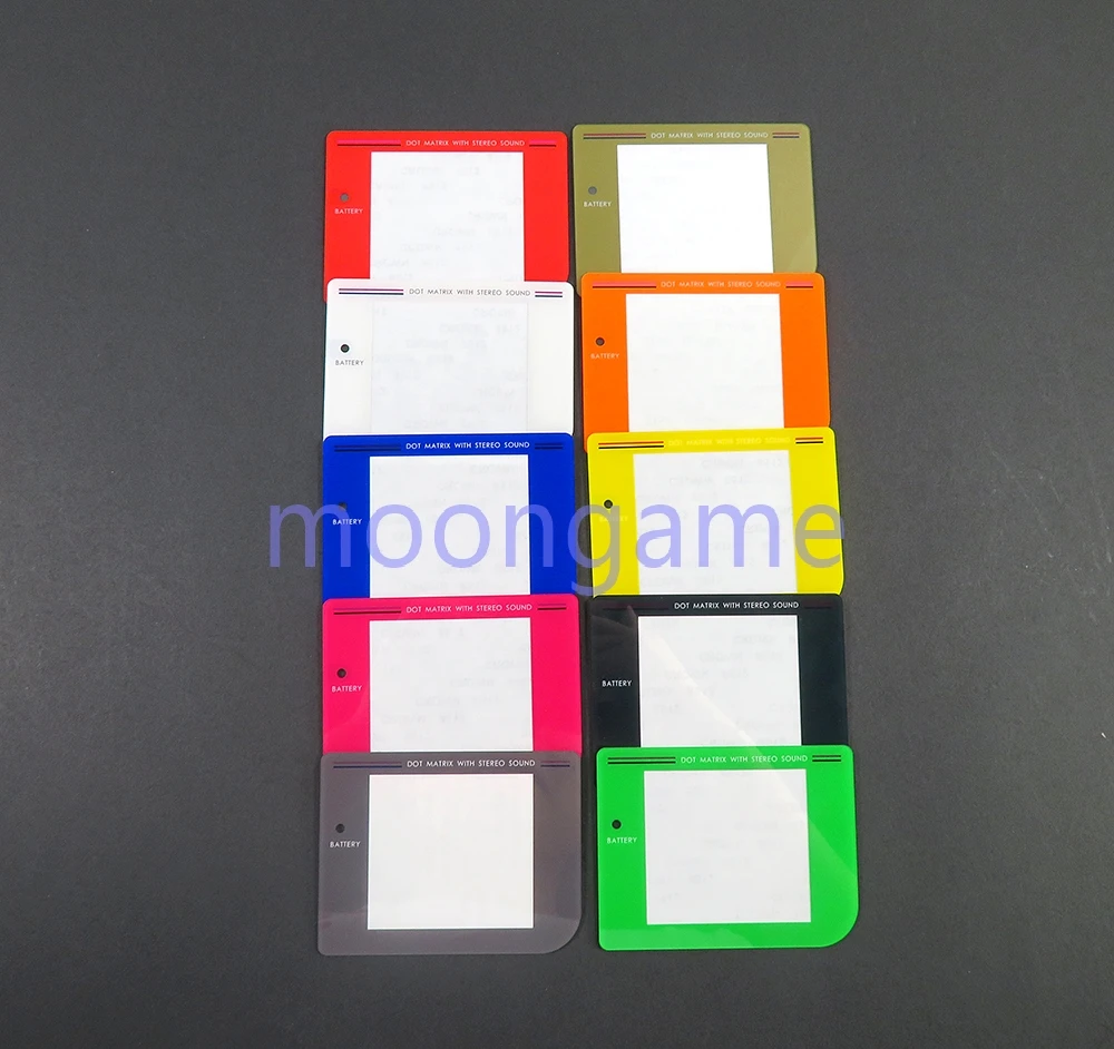 قطعة واحدة من غطاء عدسة الشاشة البديلة لجهاز نينتندو جيم بوي GB عرض لون المرآة البلاستيكية