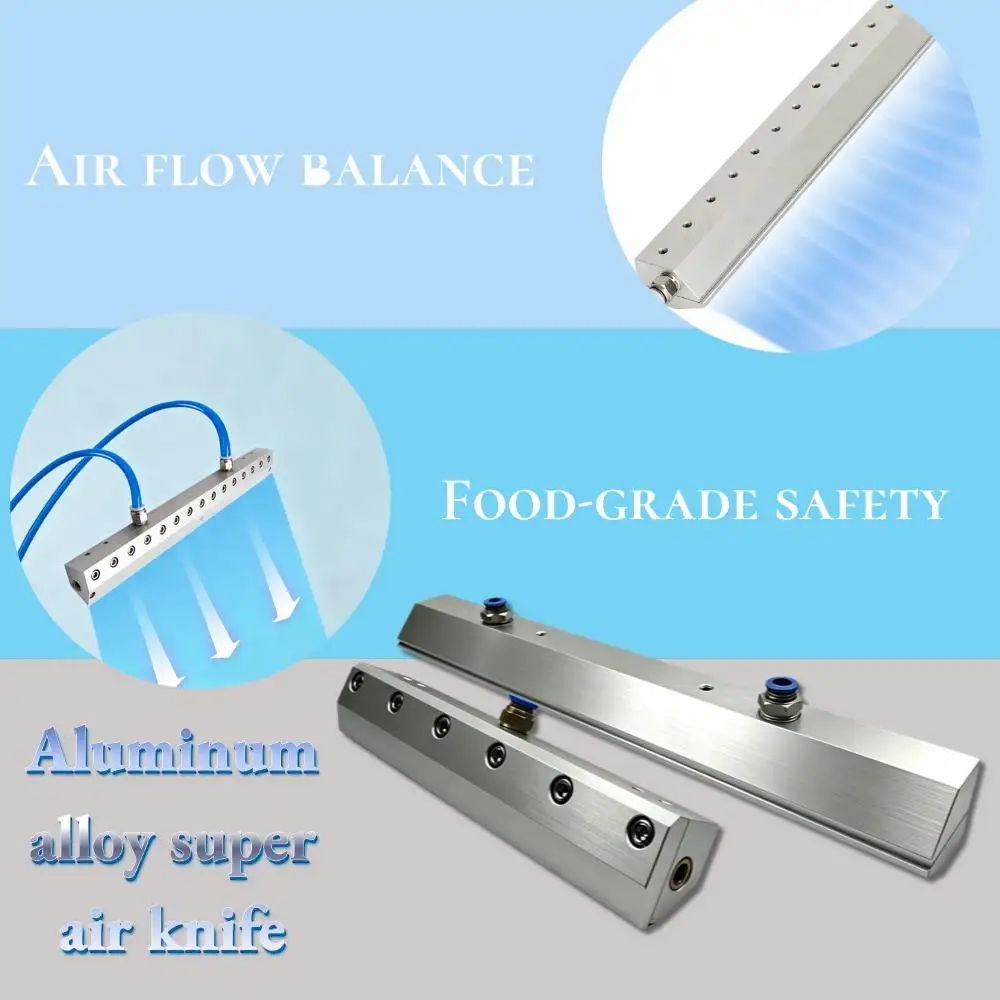 30-800mm Industrial Blower-powered Air Knife Nozzle, Air Knife, Super Air Knife, Compressed  Knife Aluminium Alloy