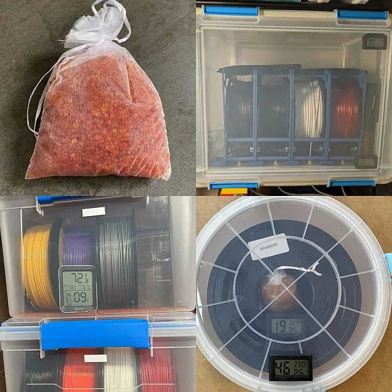 500g Colors-Change Reusable Christmas 3DPrinters Machine Desiccant Silica Gel Packs Moisture Absorber Desiccant Deshumidificador
