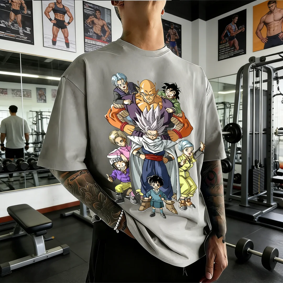 2026 Dragon Ball Super Hero Family Matching T-shirts Gohan Beast Orange Piccolo Anime Dad and Son Matching Tees for Gym Workout