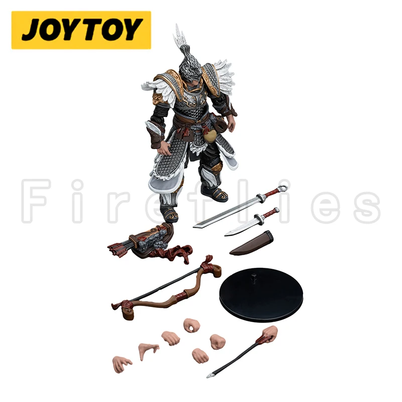 JOYTOY-figura de acción de código oscuro, JiangHu, Northern Hanland Empire, pluma blanca, campo de nieve, tiro con arco, caballo de caballería, 1/18