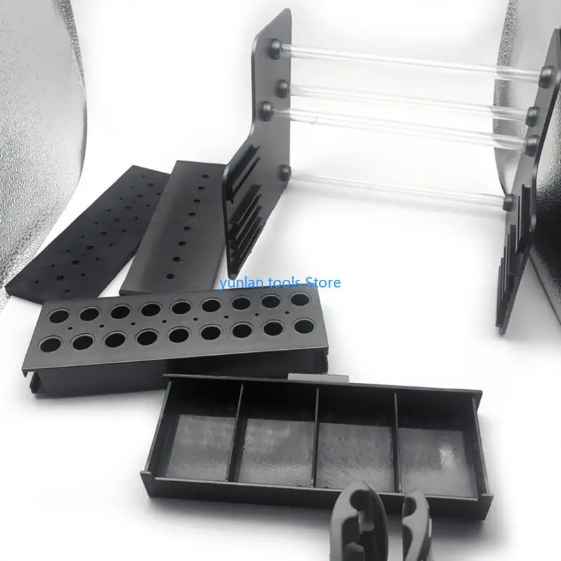 50LB Professional Plastic Tool- Rack Optical Shop Maintenance Tools Storage Plier Screwdriver Holder with Drawer Multi-layer