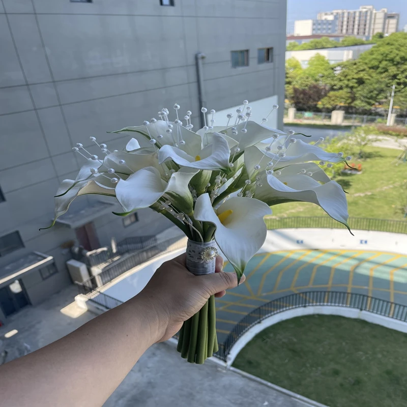 Hochzeit neuen Stil weißen Hufeisen Lotus Perlenkette Bouquet