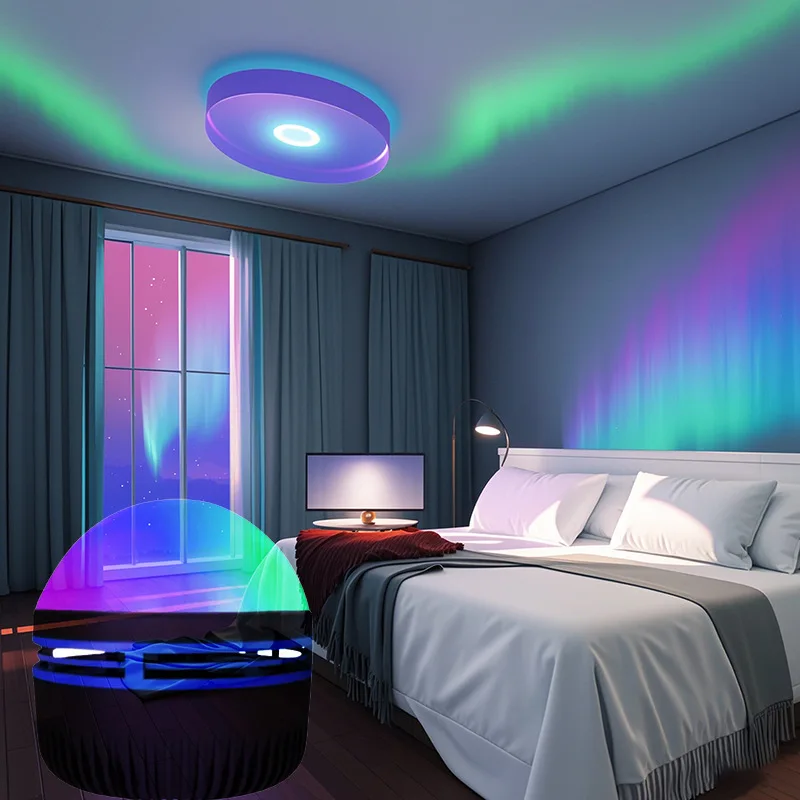 

5V Star Light Northern Lights LED Projection Night Light Ambient Light Little Magic Ball Water Ripple Bedside 10