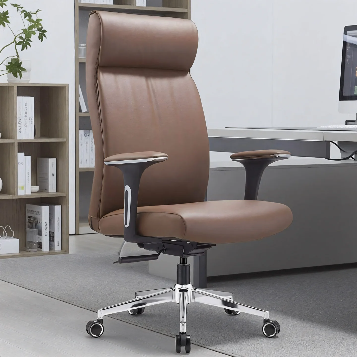 Cadeira reclinável confortável para escritório, ergonômica, para sala de estar, designer, luxuosa, móveis para salão