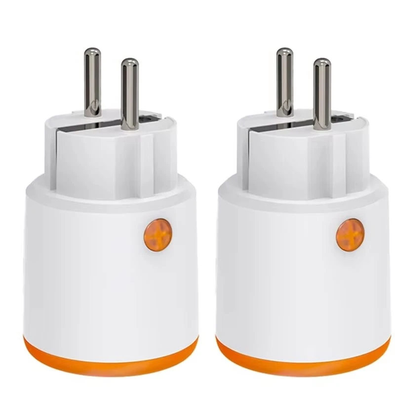 M07K-Smart Power Plug 16A Tuya Zigbee 3.0 2Pcs Smart Socket Remote Control Work EU Outlet Child Lock For Alexa EU Plug