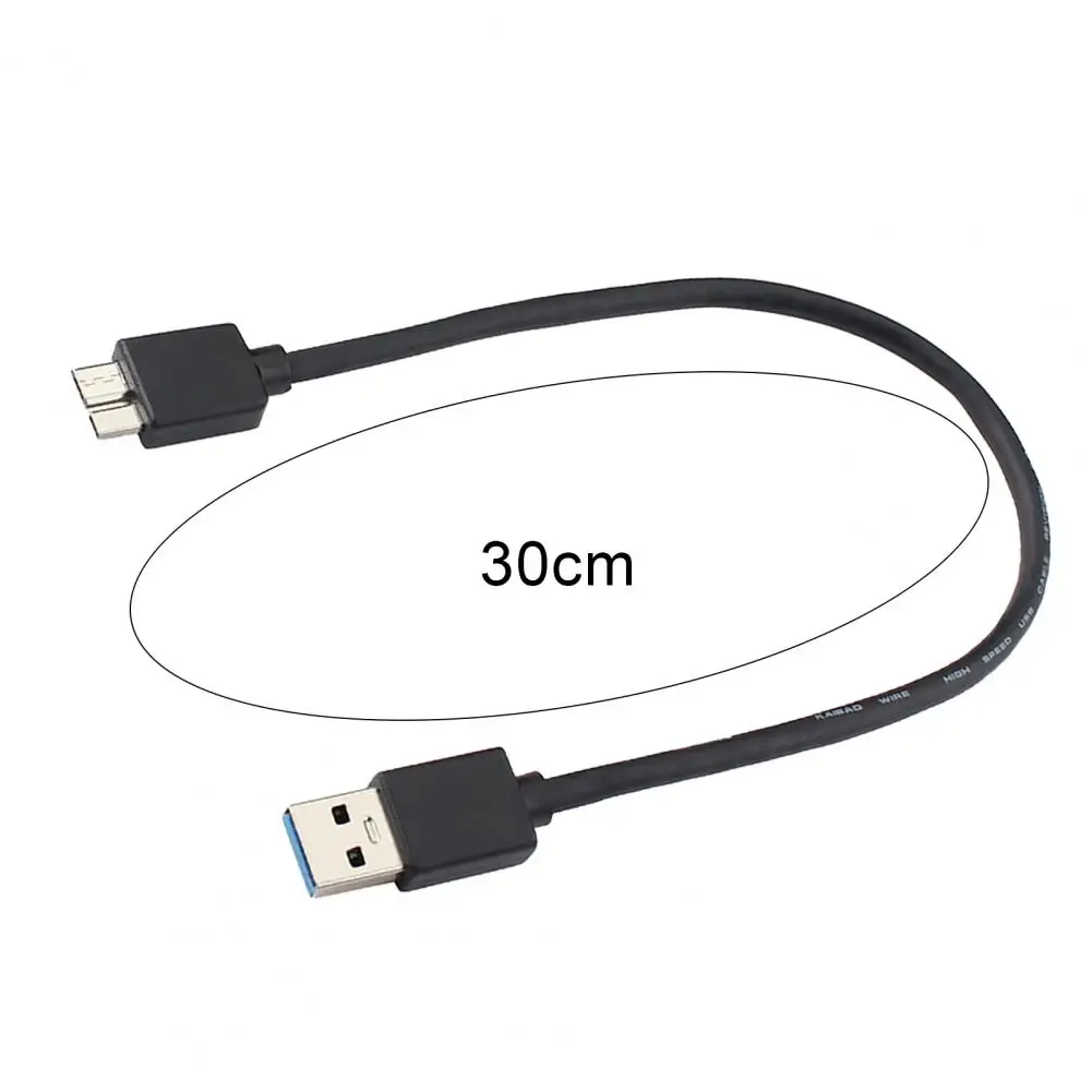 Hard Disk Drive Data Cable Useful Extension Cable Hard Disk Drive Data Cord USB 3.0 A Male to Micro B Power Cable
