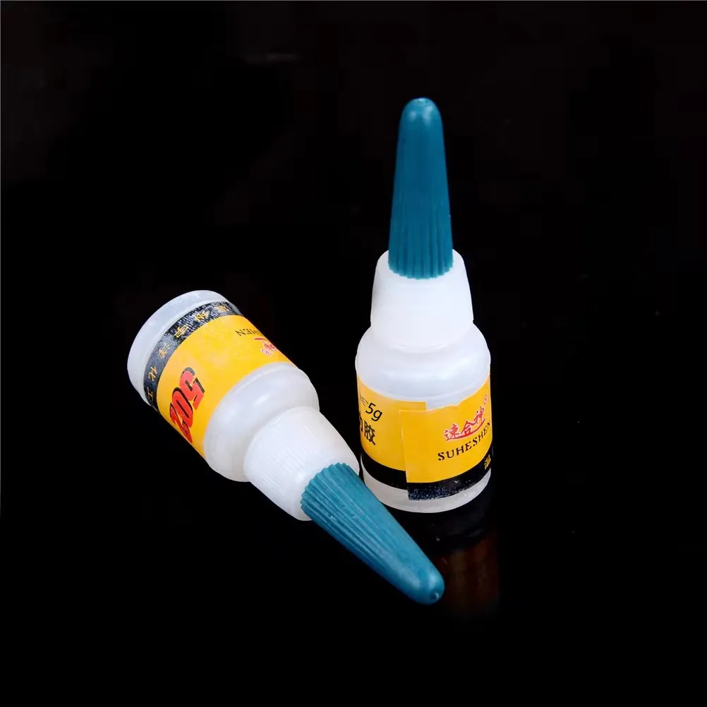 2pcs/Lot New 502 Super Glue Instant Quick-Drying Cyanoacrylate Adhesive Strong Bond Fast Crafts Leather Metal Repair Liquid Glue