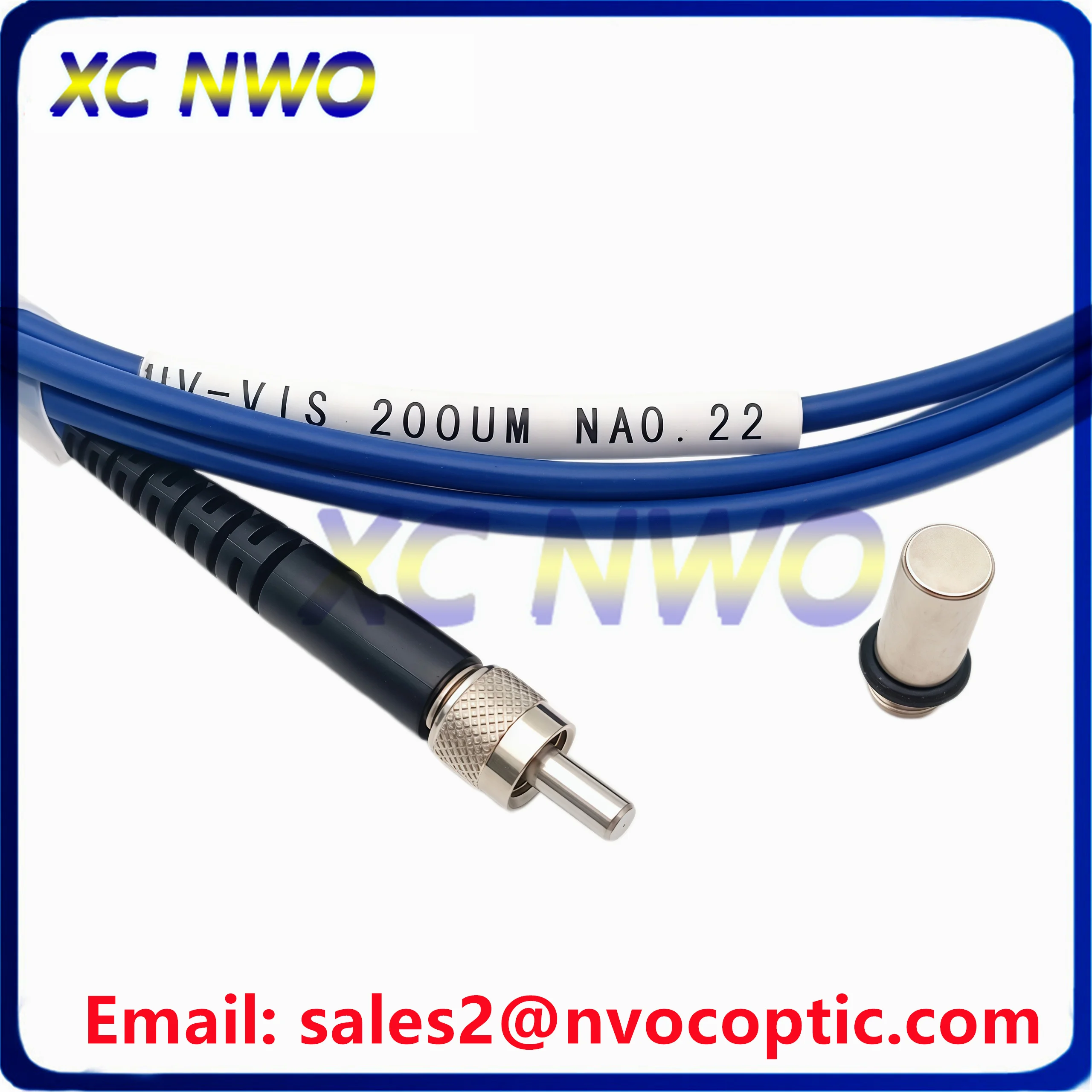 SMA-SMA905 SM 100um/200um Wavelength (UV-VIS~200-1100nm,~0.22NA),Metal Ferrule,1M/2m,3.0mm SX SM Armored Fiber Optic Patch Cord