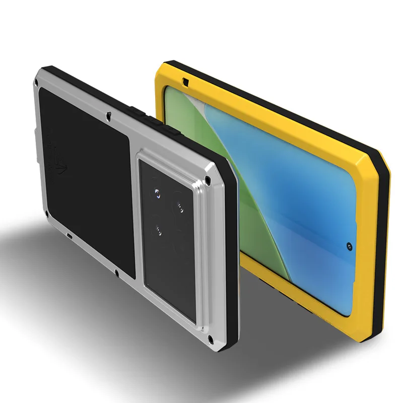 LOVEMEI 메탈 풀 커버 보호 커버, 샤오미 15/15pro 에 적합, 야외 낙하 방지, 스트레이트 에지