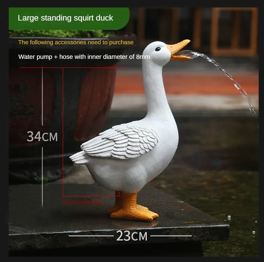 Outdoor Simulation of Drinking Water Duck Resin Ornaments Pool Fish Pond Waterscape Decoration Layout