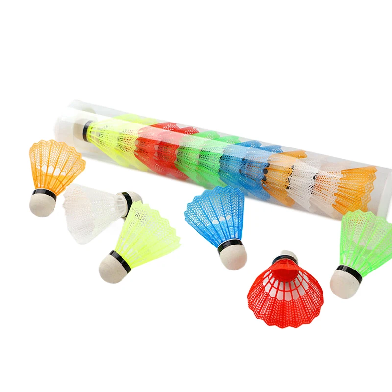 6pcs Portable Colorful Badminton Balls Badminton Travel Out Products Sport Training Shuttlecocks Outdoor Supplies