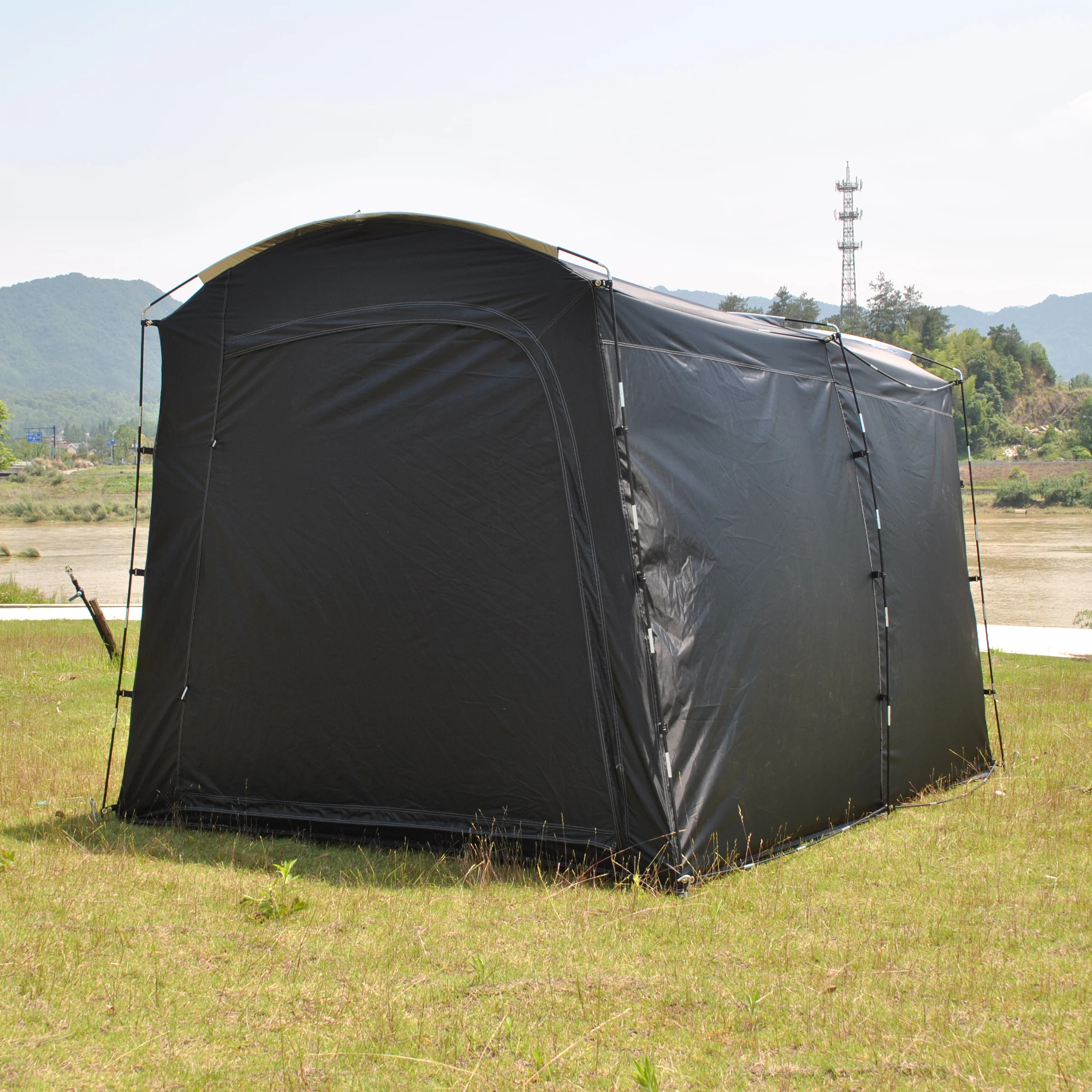 

Camping Tents Tunnel Tent 4 Person Family Tents with 2 Doors,Weatherproof Shelter 4 Seasons Tents for Travelling Outdoor Hiking
