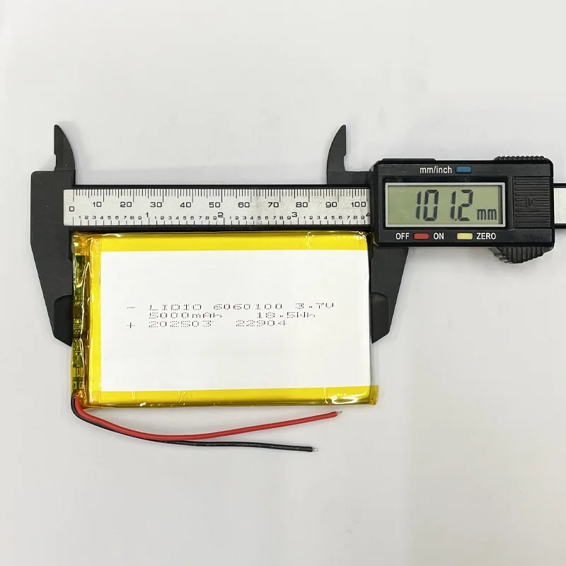 6060100 3.7V 5000mAh High Capacity Polymer Lithium Battery for Intercom Hair Removal E-books
