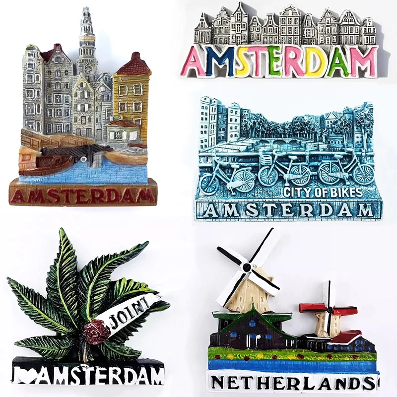 

the Netherlands Fridge Magnets Holland Travelling Souvenirs Amsterdam Refrigerator Magnetic Stickers Home Decor Wedding Gifts