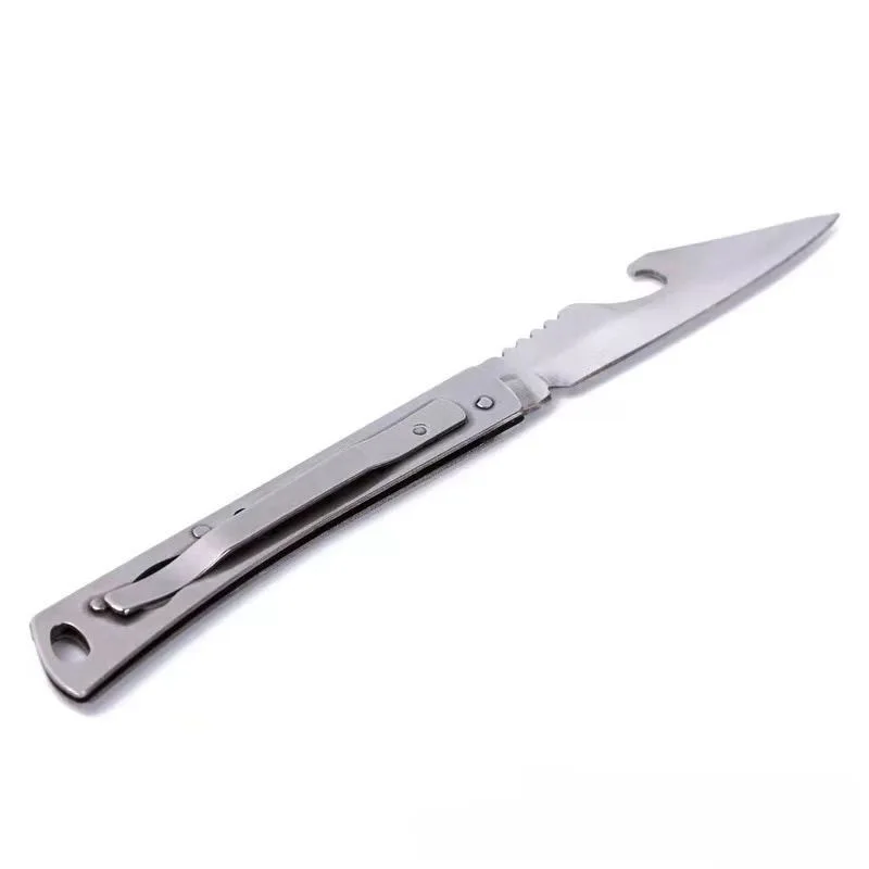 Edc Pocket Folding Knife Outdoor Camp Survival Letter Opener Portable Self Defense Outdoor Tool Knife Fruit Knife With Back Clip