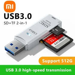 Xiaomi 2 in 1 USB 3.0 Card Reader Micro SD Card Reader Usb Adapter High Speed Cardreader TF Memory Card for PC Laptop Accessorie