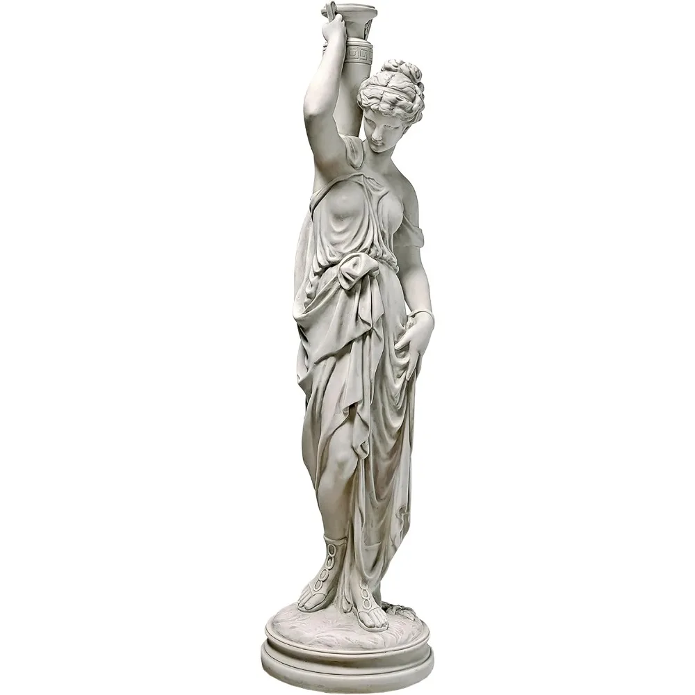 Dione the Divine Greek Water Woman Indoor/Outdoor Garden Statue, Grande Size, 10 Inches Wide, 38 Inches Tall