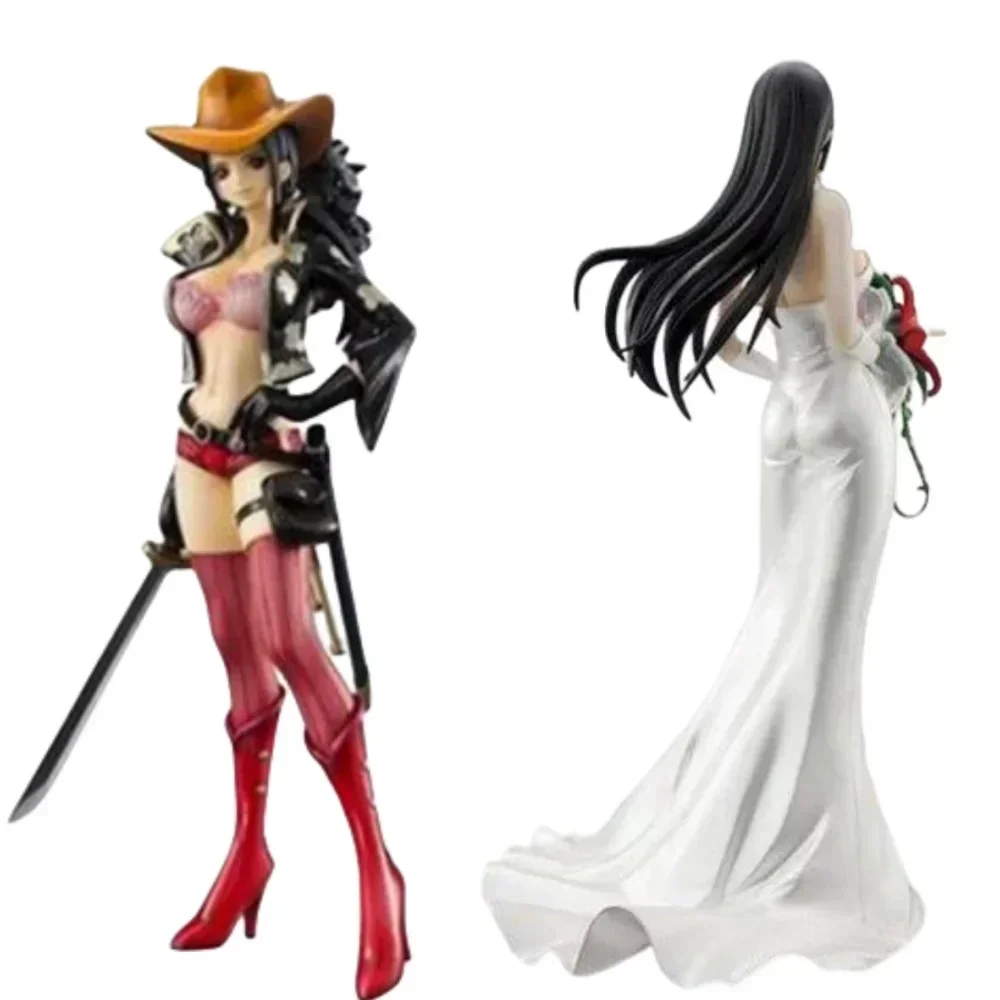 Original ONE PIECE Anime MegaHouse POP Nico Robin Boa Hancock Action Figures Model Genuine Anime Collection Hobby for Toys Gifts