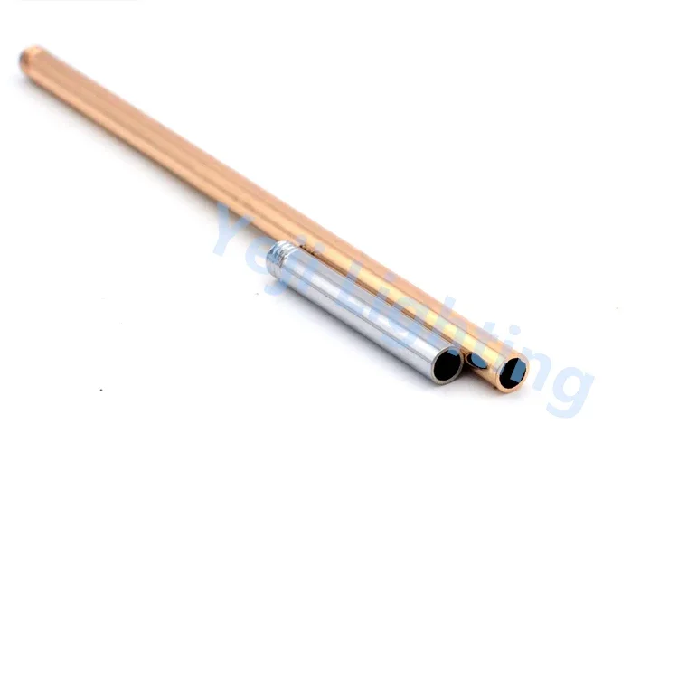 M6 Tubo Externo Único, Dentes Métricos Conectando Tubo, Tubo Parafuso, Barra Reta, Ferro Roscado, Acessórios de Iluminação, DIY