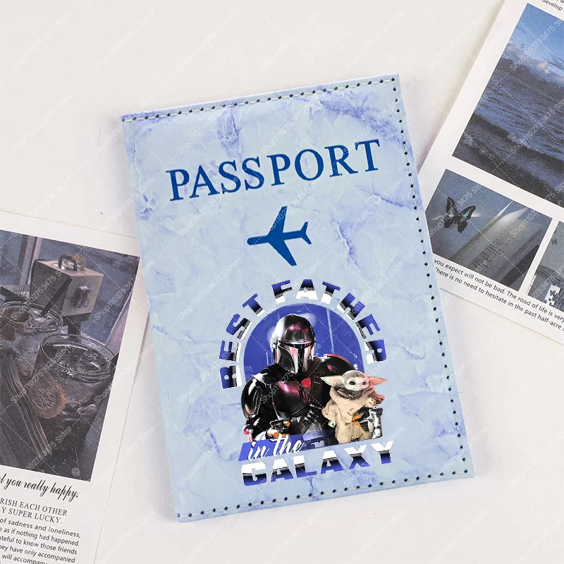 

Cartoon Creative ID Card Holder Accessories Anime Star Wars Fashion Passport Cover Case Cute Passports Sleeve Travel Wallet Gift