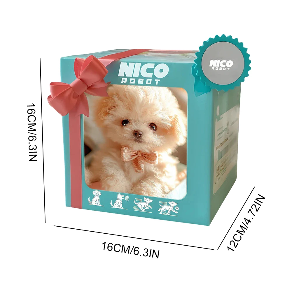 Robô eletrônico cão interativo brinquedo de pelúcia filhote de cachorro acts como um filhote de cachorro real bonito andando cão latido cauda balançando para meninas meninos