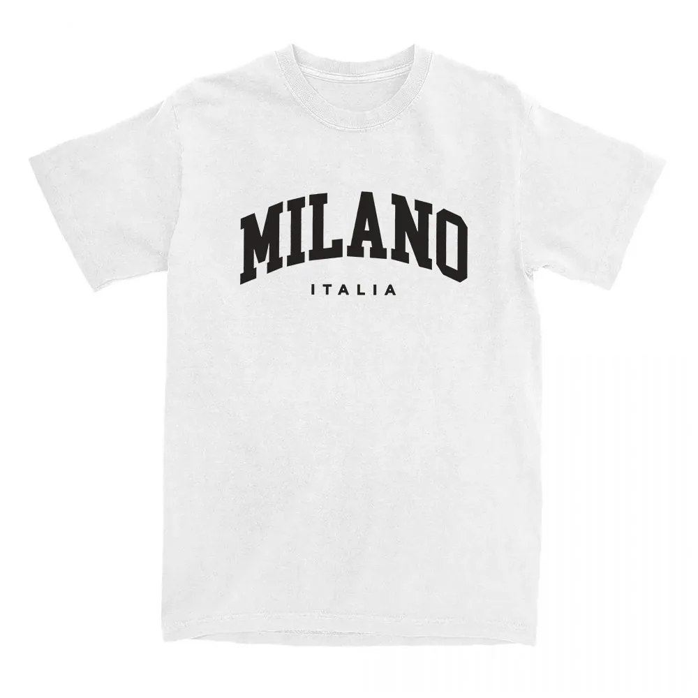 Cotton Tees Milano Italy Letter Printing Tshirts Summer Women Men O-neck Tee-shirt Casual Comfortable Soft Unisex Streetwear Top