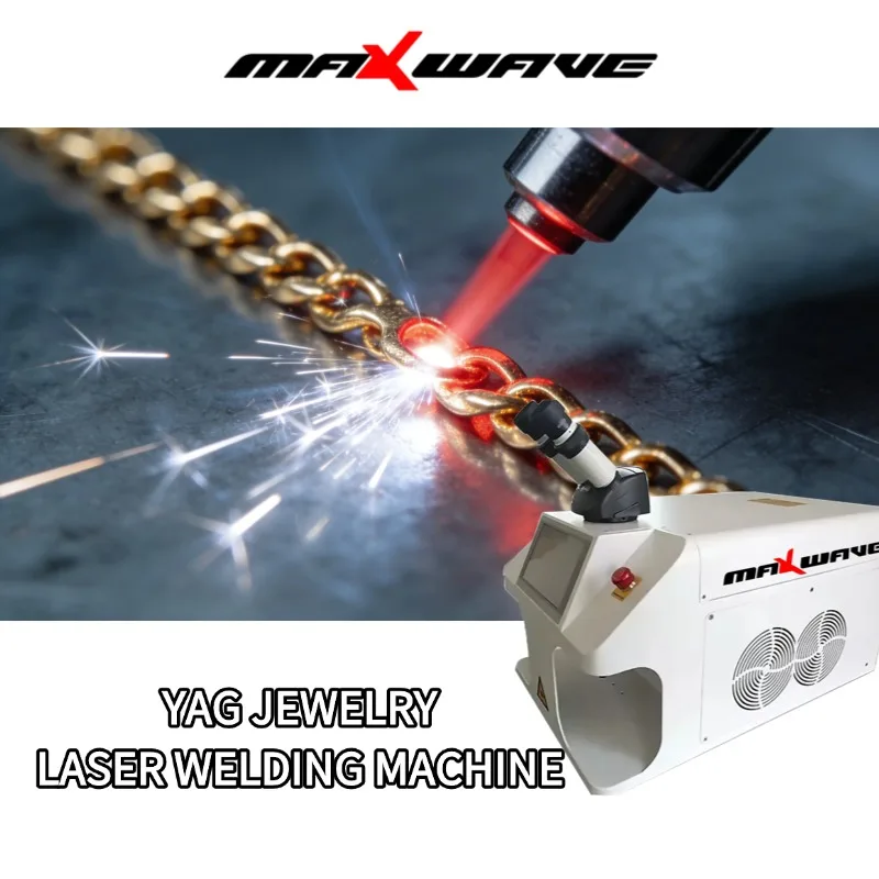 High Power YAG Laser Spot Welding Machine 200W Water Cooled Maxwave with CCD Display for Gold Silver Titanium Alloys