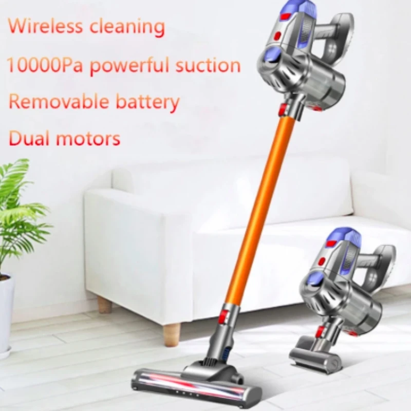 Wireless Handheld Vacuum Cleaner 10kPa 150W Powerful Dual Motor LED Electric Sweeper Cordless Home Car Remove Mites Dust