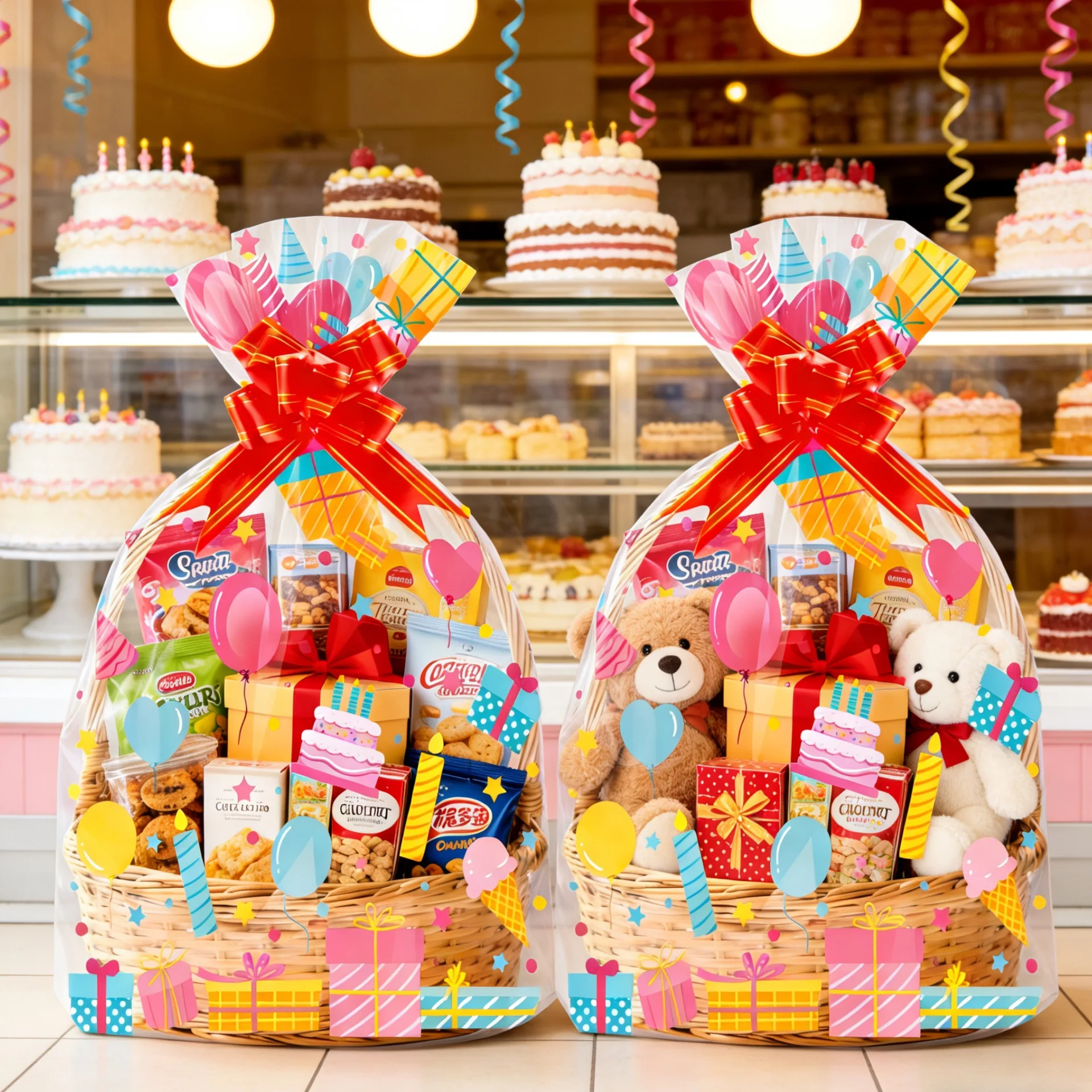 20 шт. прозрачных пакетов OPP  – обзор и цена Snacks Food Gift Baskets