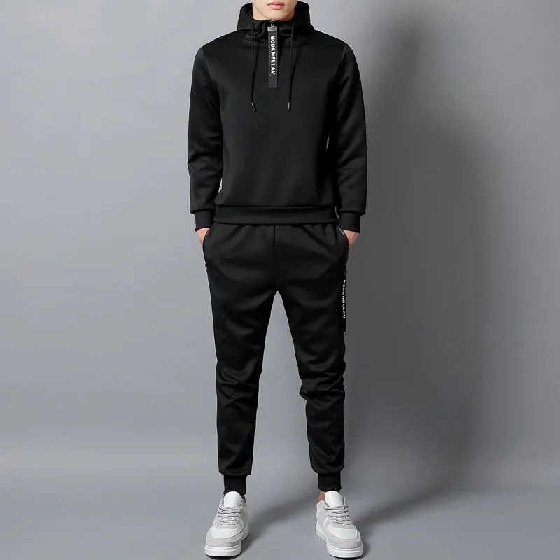 Mens Tracksuit Zipper Hoodies Male Hot sales Sportswear Sweatpants Casual Sports Jackets Jogging Clothes High Quality Tops Pants