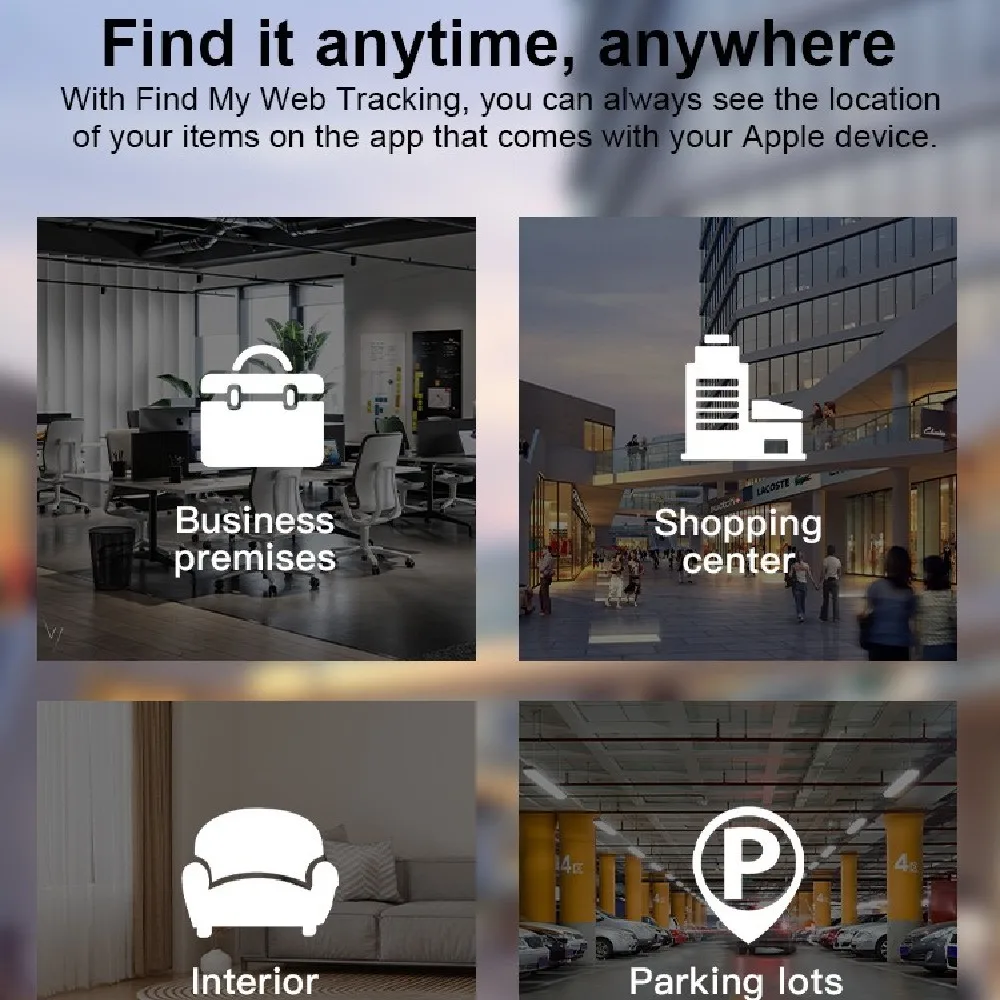 Icard Global Locator Ultra-thin Card Loss Prevention Itag Pet Tracking God for the Apple Find My Tag