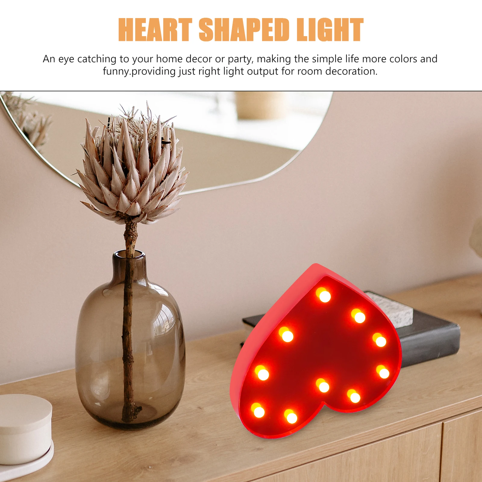 

2 pcs Heart Low Led Heart Shaped Modeling Lamp Light Night Light Lamp Voltage Energy Saving Room Decor Gifts Valentine