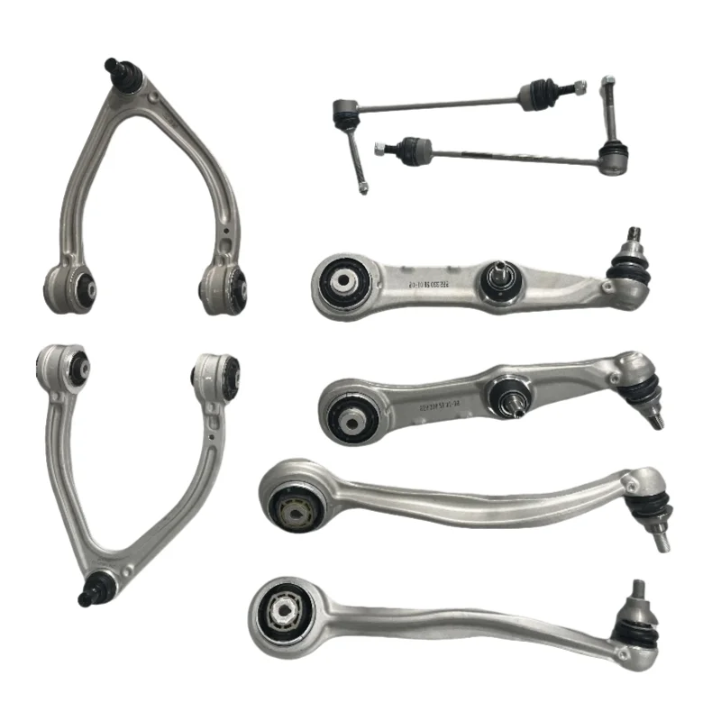 8pcs Front Axle Upper Lower Control Arm Kits For Mercedes-Benz W222 S400 S550 S500 S600 A2173303900 A2223305701 A2223302301