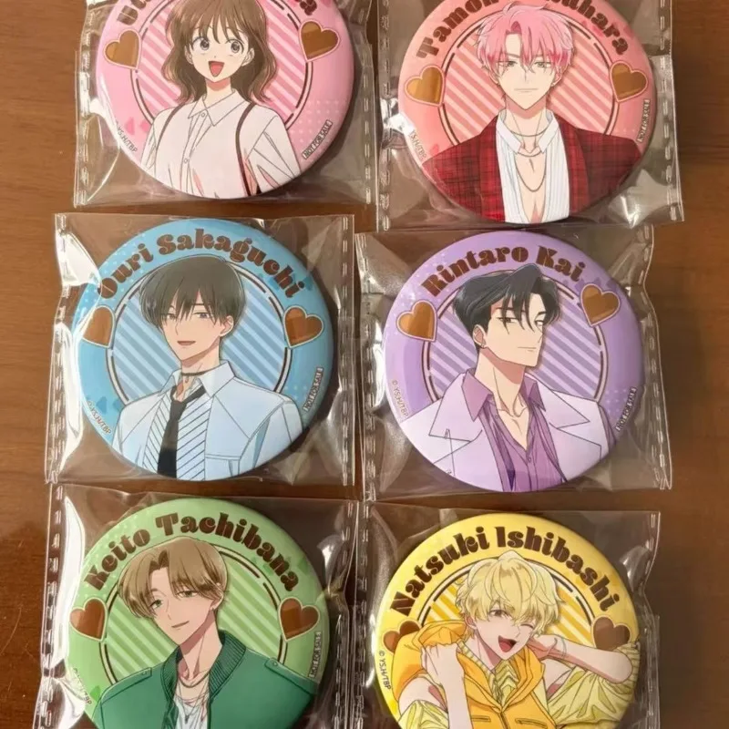 

Tamon's B-Side Anime Peripherals Utage Kinoshita Figure Badge Tamon Fukuhara Figurine Pin Decoration Collection Toy Gifts