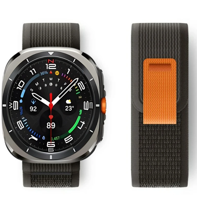 Pulseira oficial trilha loop para samsung galaxy watch ultra 47mm sem lacuna pulseira de nylon para samsung watch ultra 2025 47mm